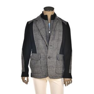 Duru Prince of Wales Wool Long Sleeve Jacket